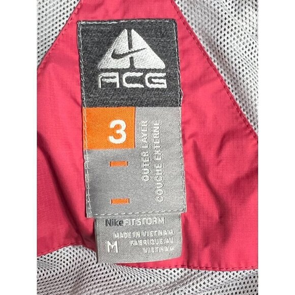 Nike ACG 3 Women's Medium Windbreaker Jacket With Hood Adjustable Drawstrings Zi - Picture 9 of 12
